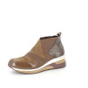 Baskets hautes Mam zelle marrons en cuir